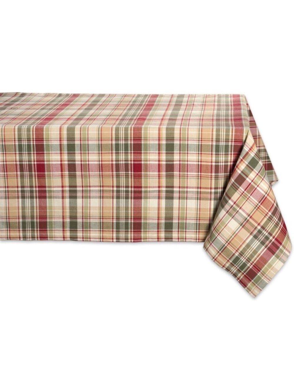 Autumn Plaid Tablecloth 60x84 - Fall Table Decor for Thanksgiving & Harvest